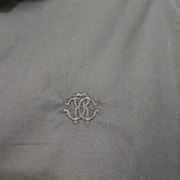 Roberto Cavalli Men’s Dress Shirt Black Long Sleeve Button Front Size M - Picture 5 of 11